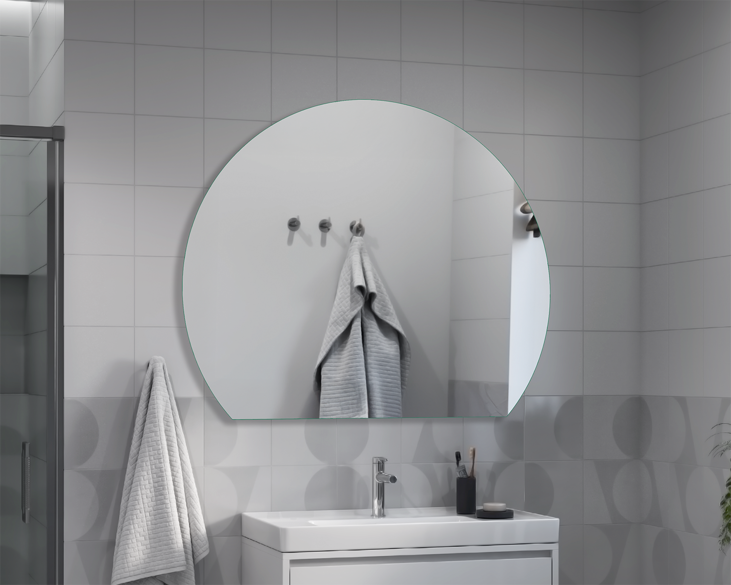 Lustra półkoliste bez podświetlenia