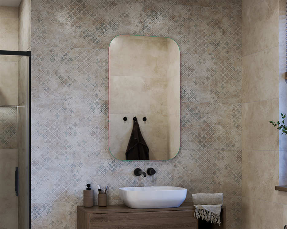 Lustra zaokrąglone bez podświetlenia