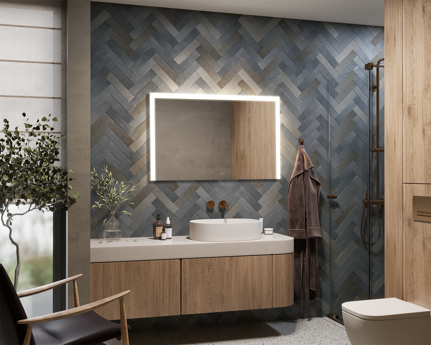 Arvo illuminated mirror