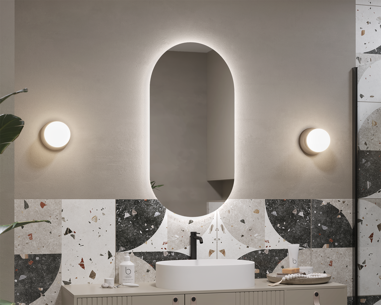 Auro illuminated mirror