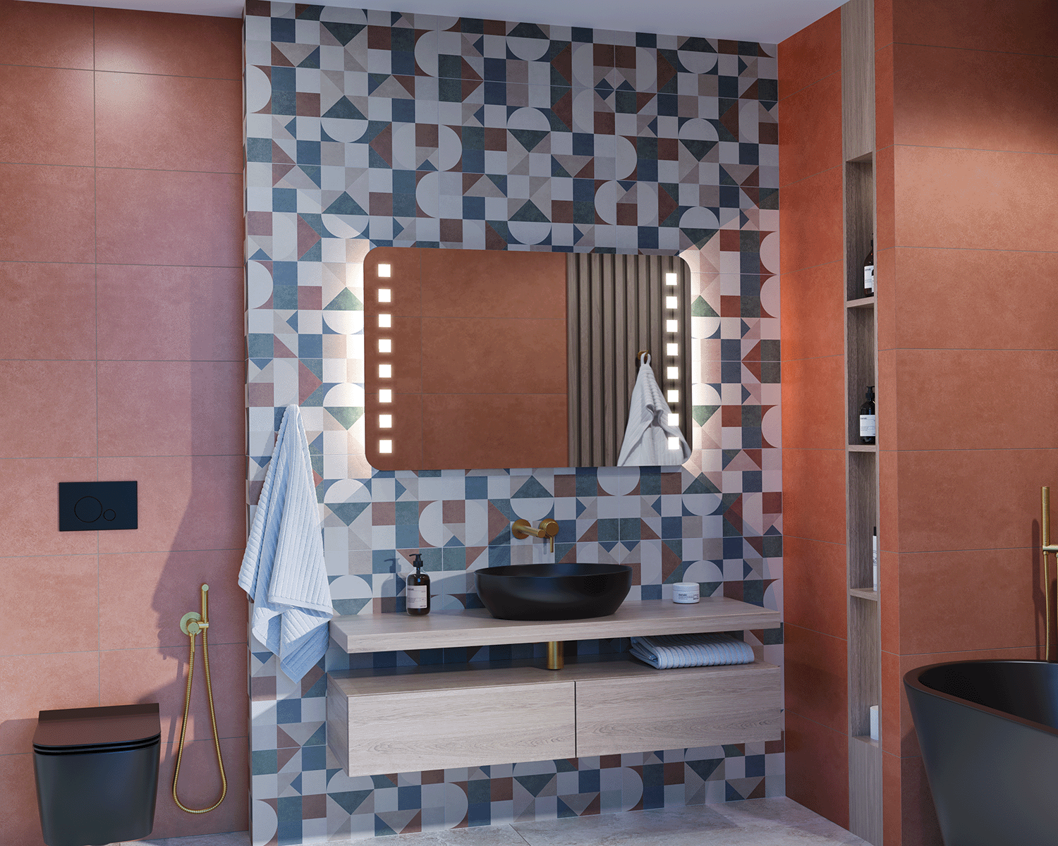 Axora illuminated mirror