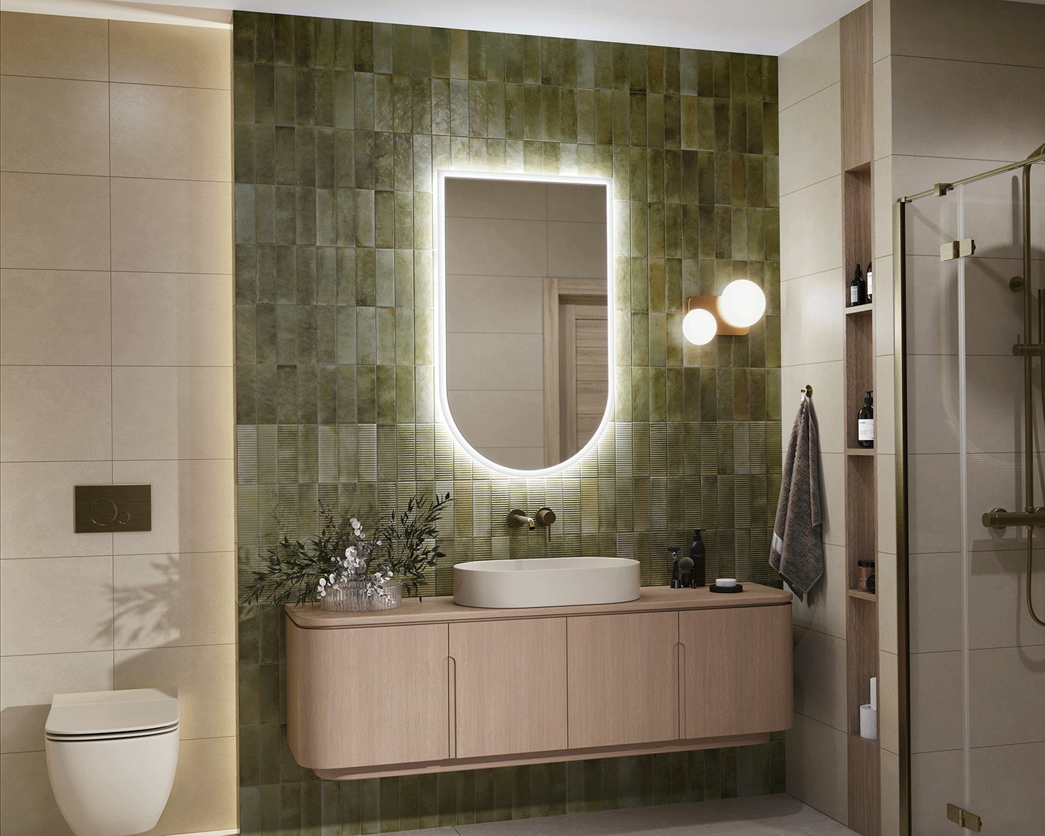 Brillon Lite illuminated mirror