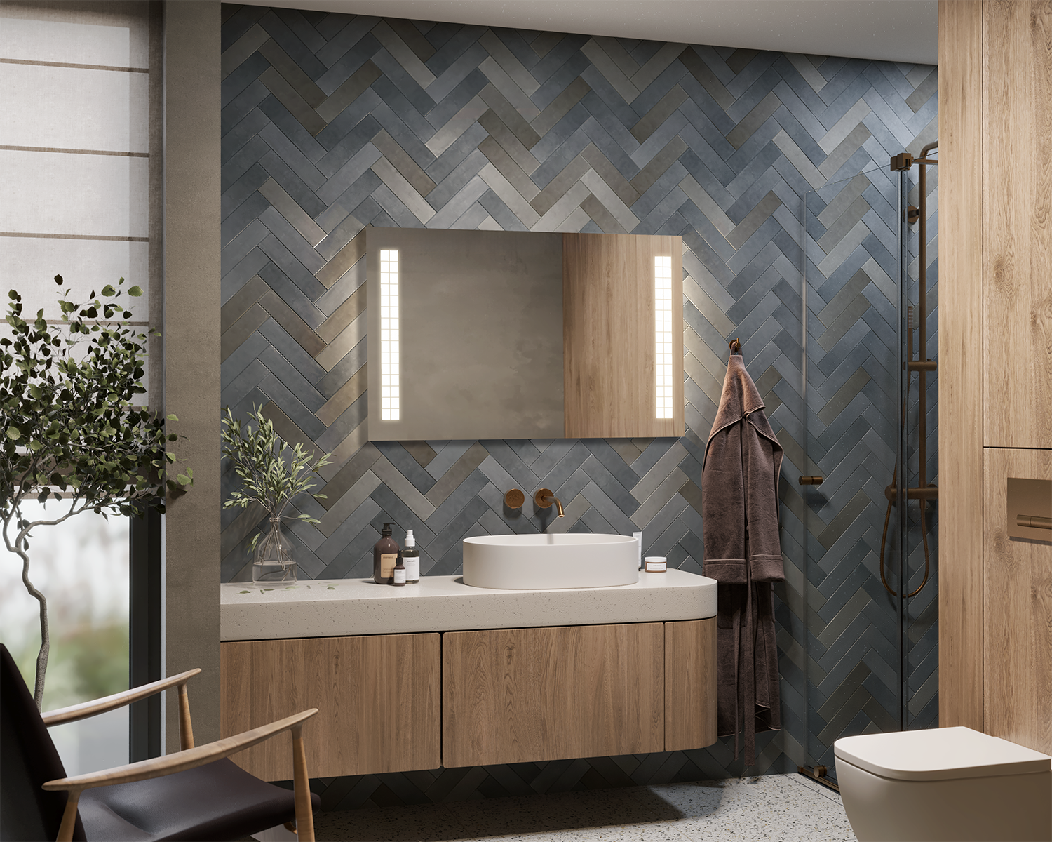 Briza illuminated mirror