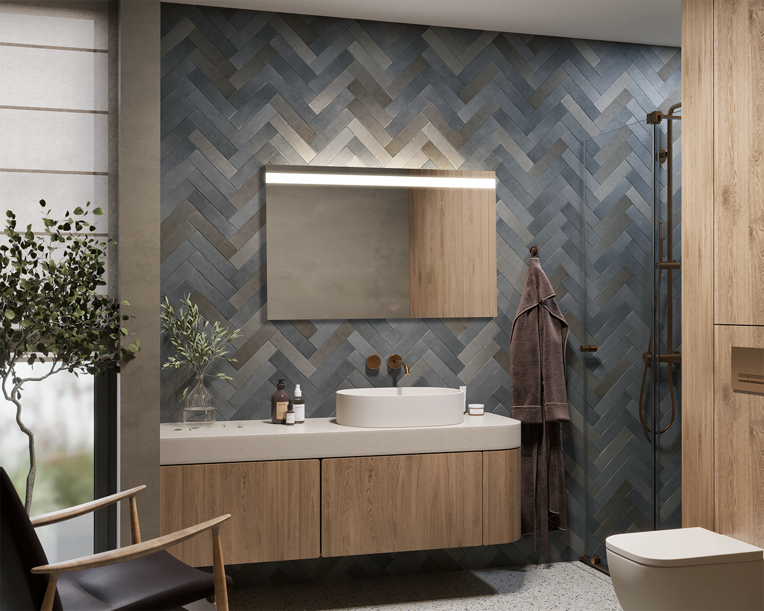 Calmo illuminated mirror