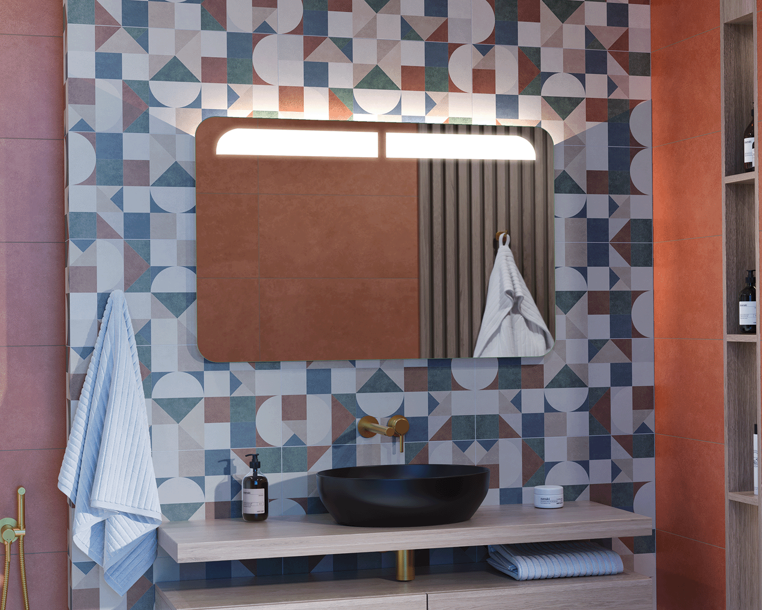 Decora illuminated mirror