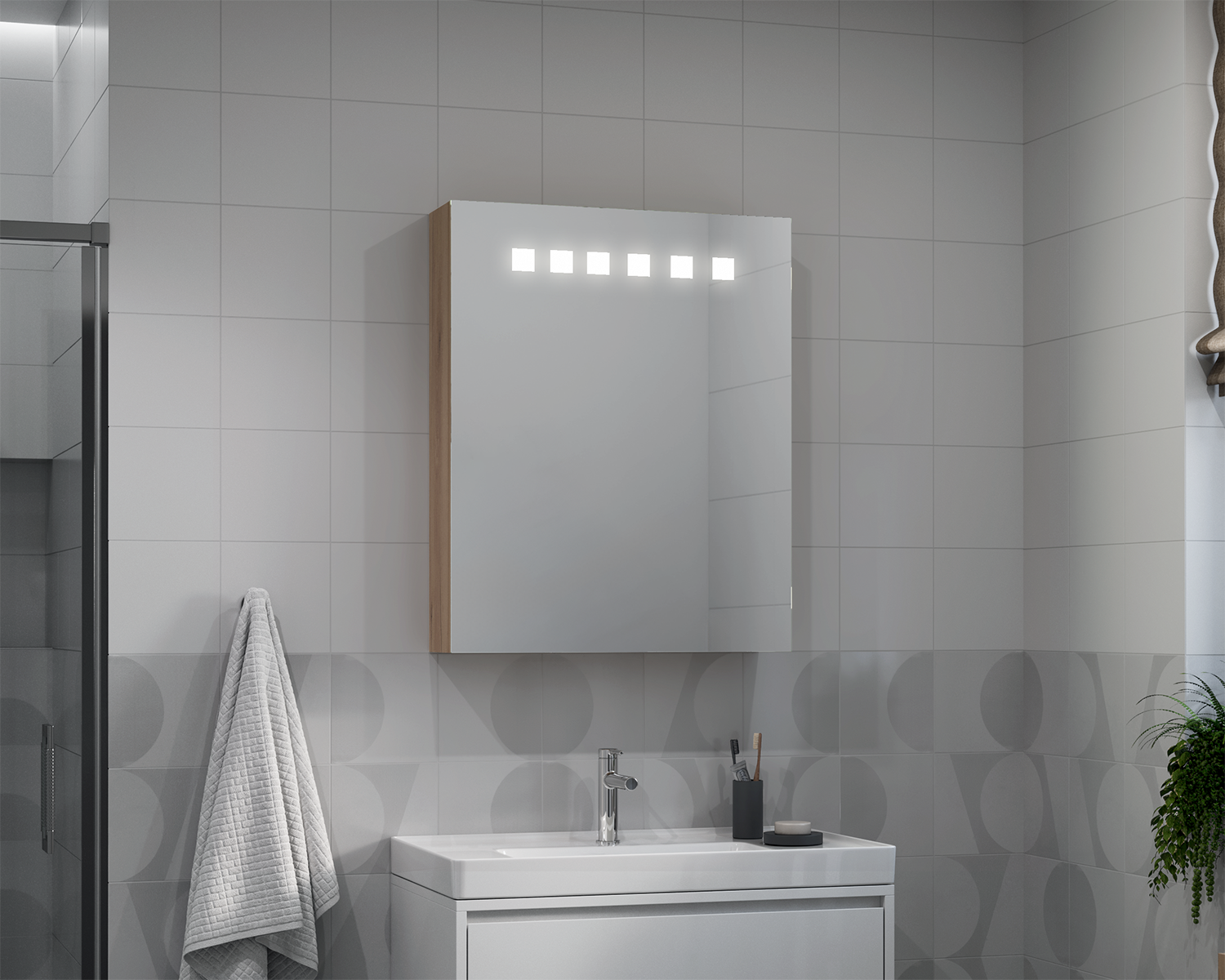 Onira illuminated cabinet