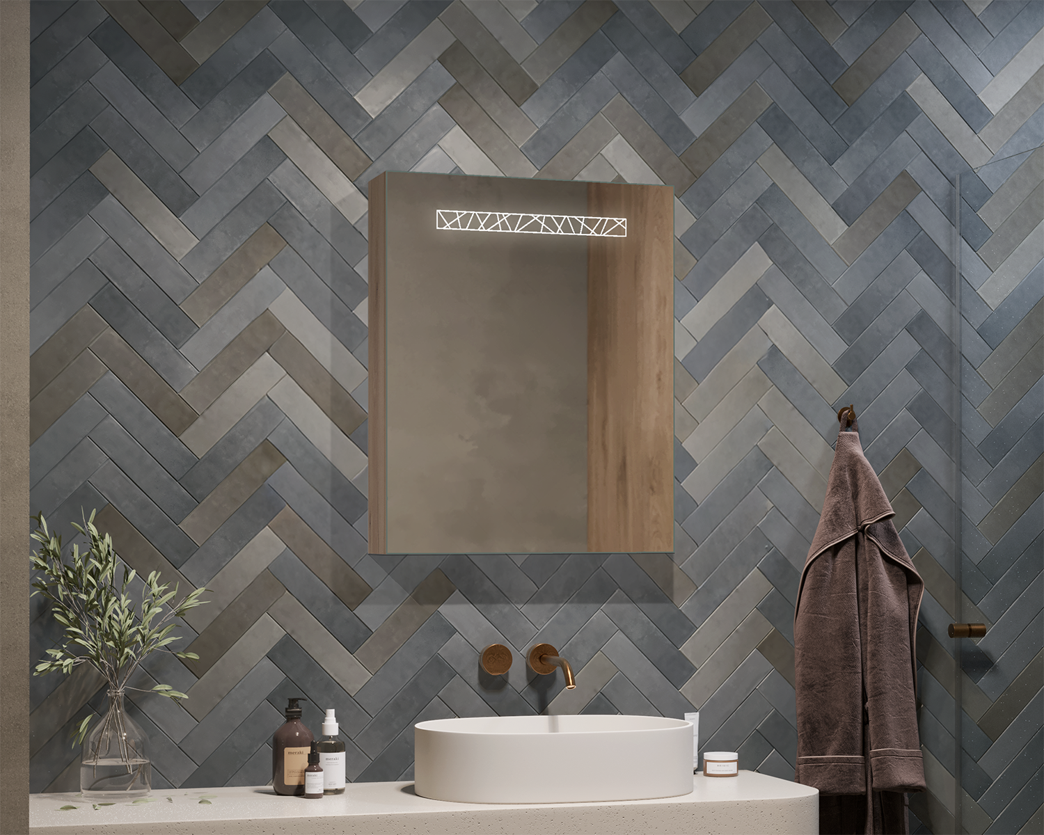 Emera illuminated cabinet