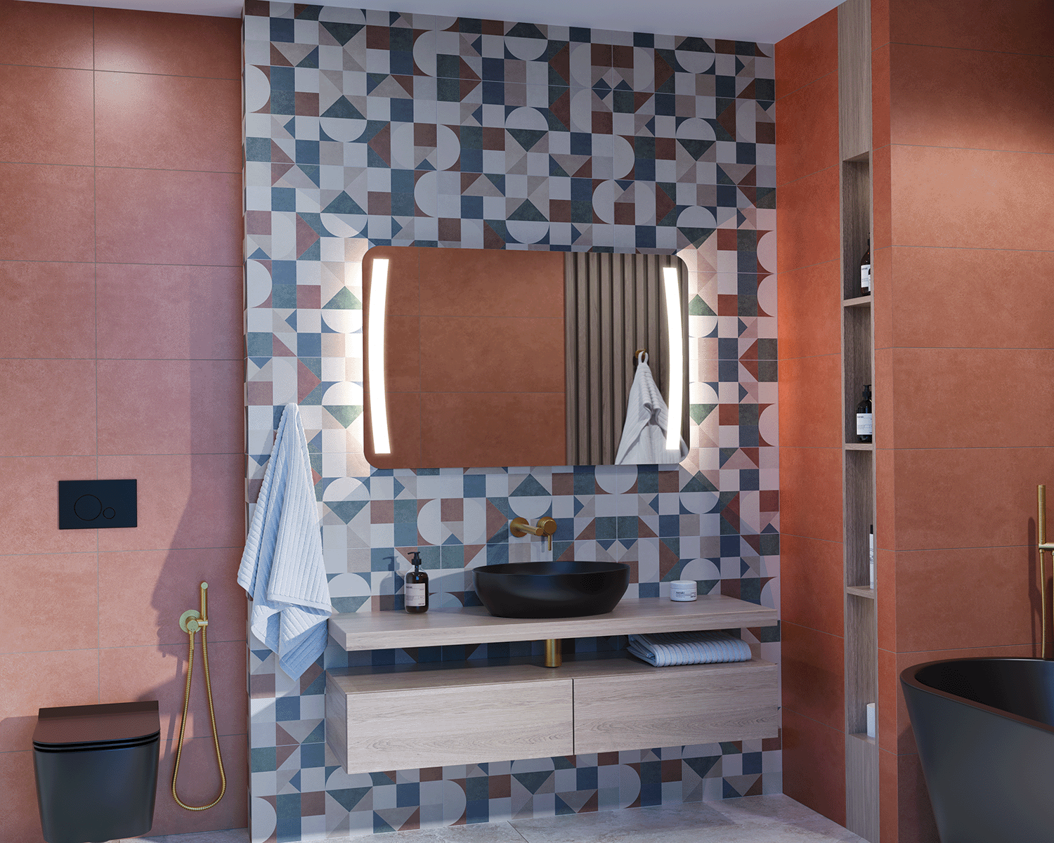 Formio illuminated mirror