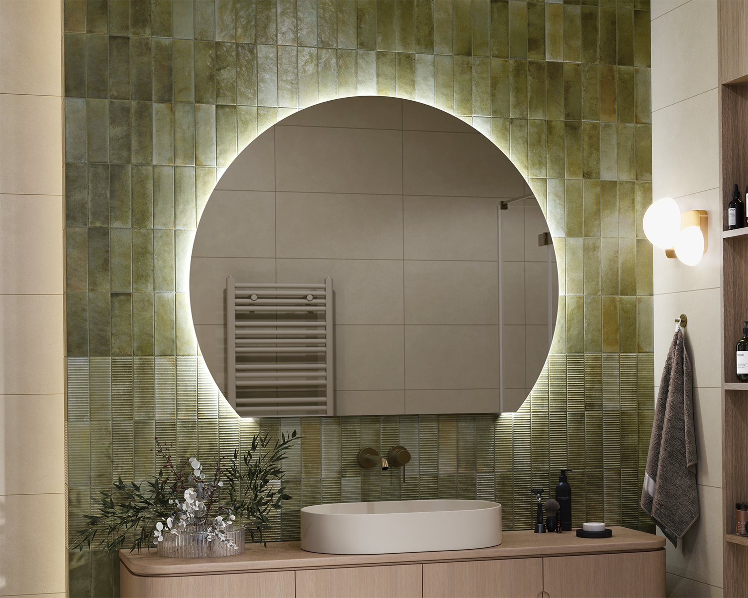 Gomer illuminated mirror