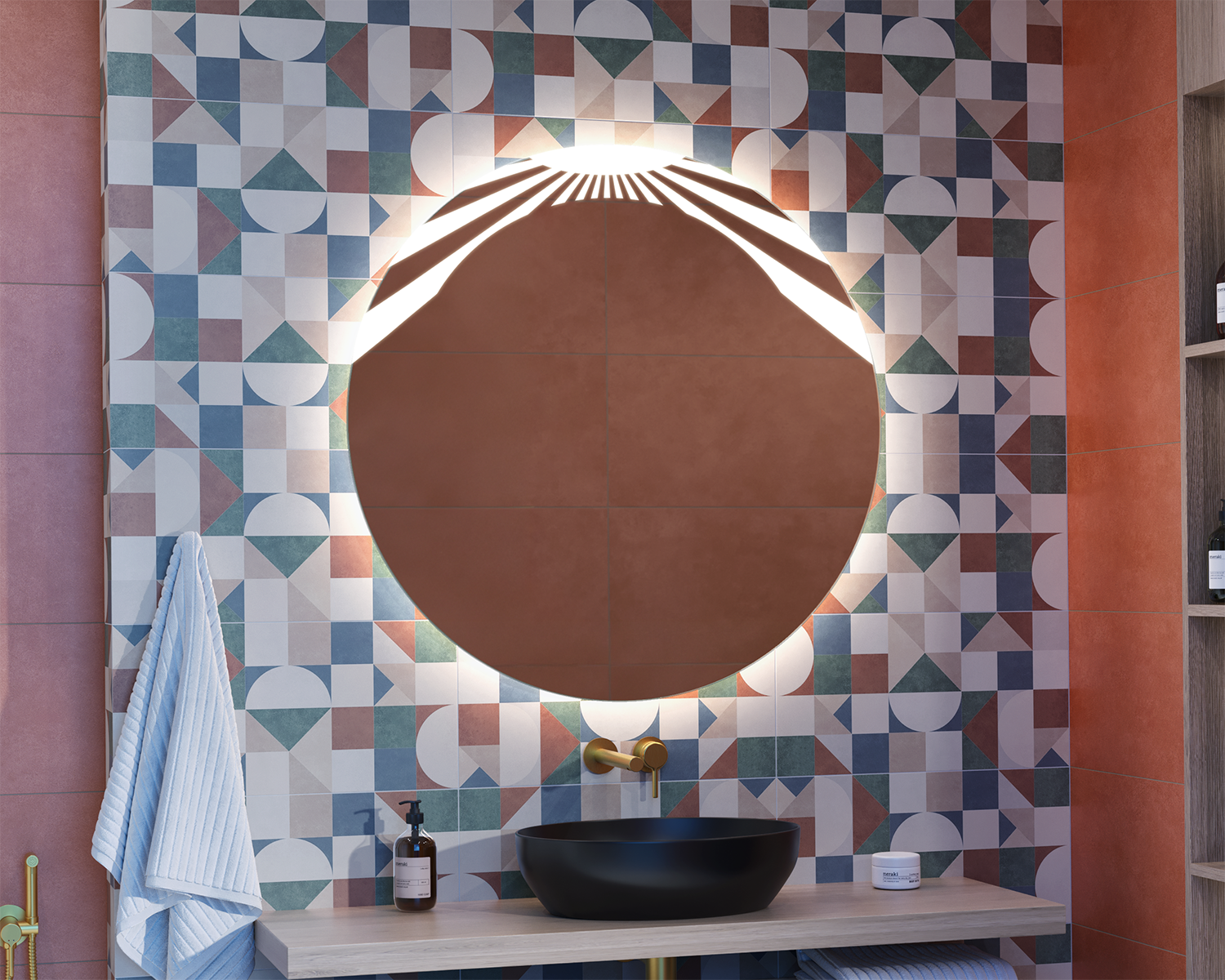Habita illuminated mirror