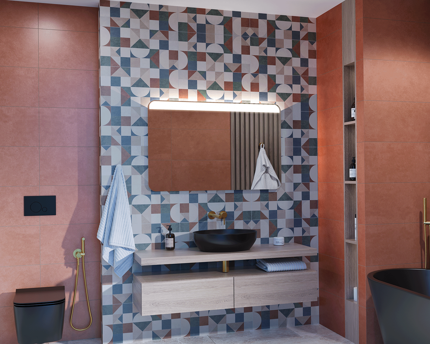 Lina illuminated mirror