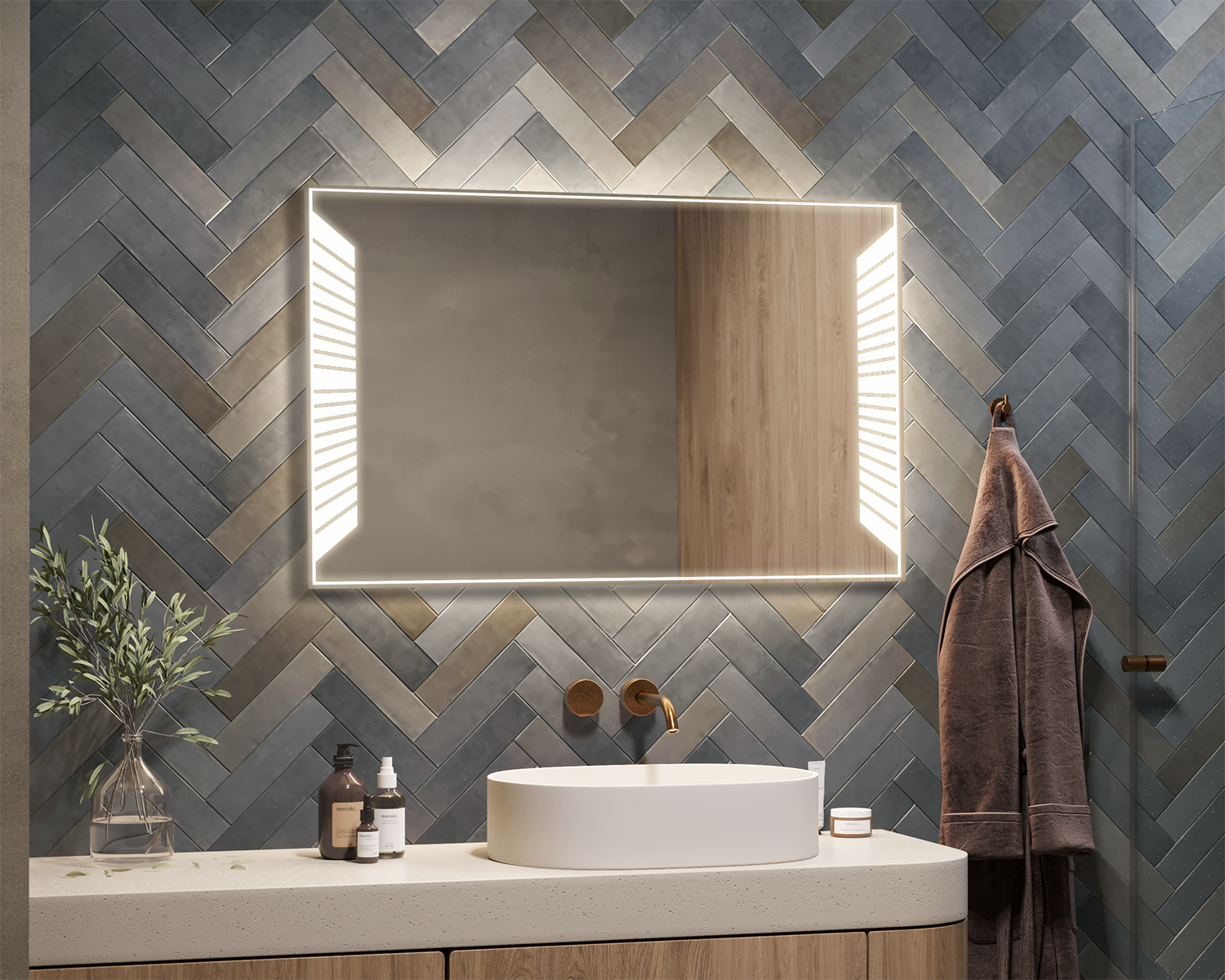 Lunno illuminated mirror