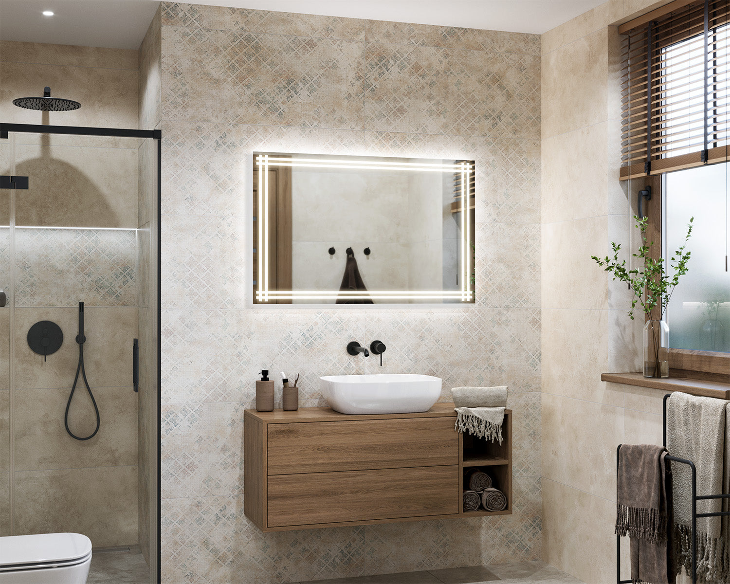 Lunaro illuminated mirror