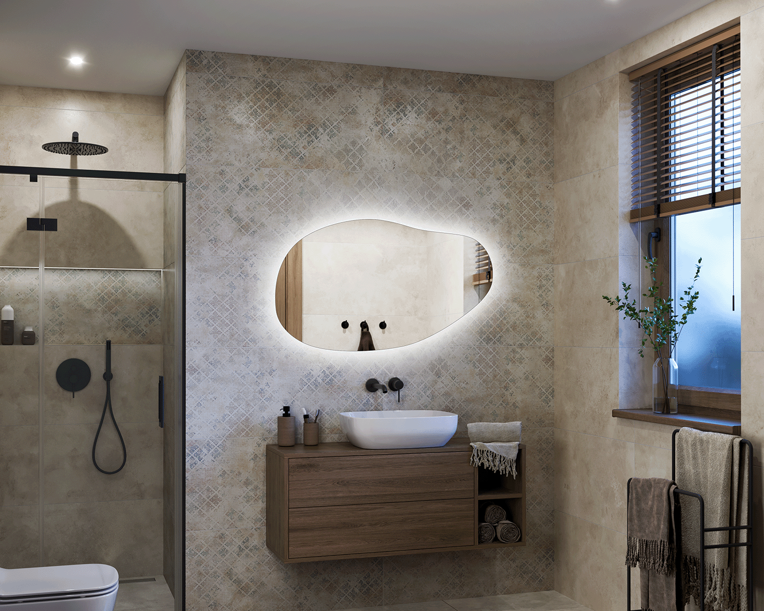 Marbe illuminated mirror