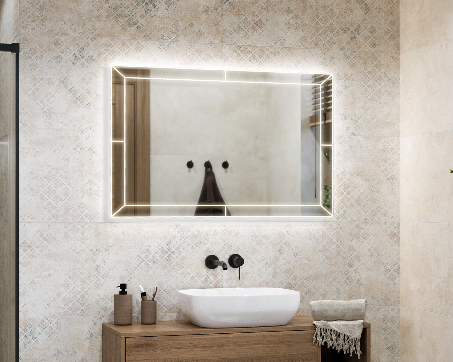 Nivan illuminated mirror
