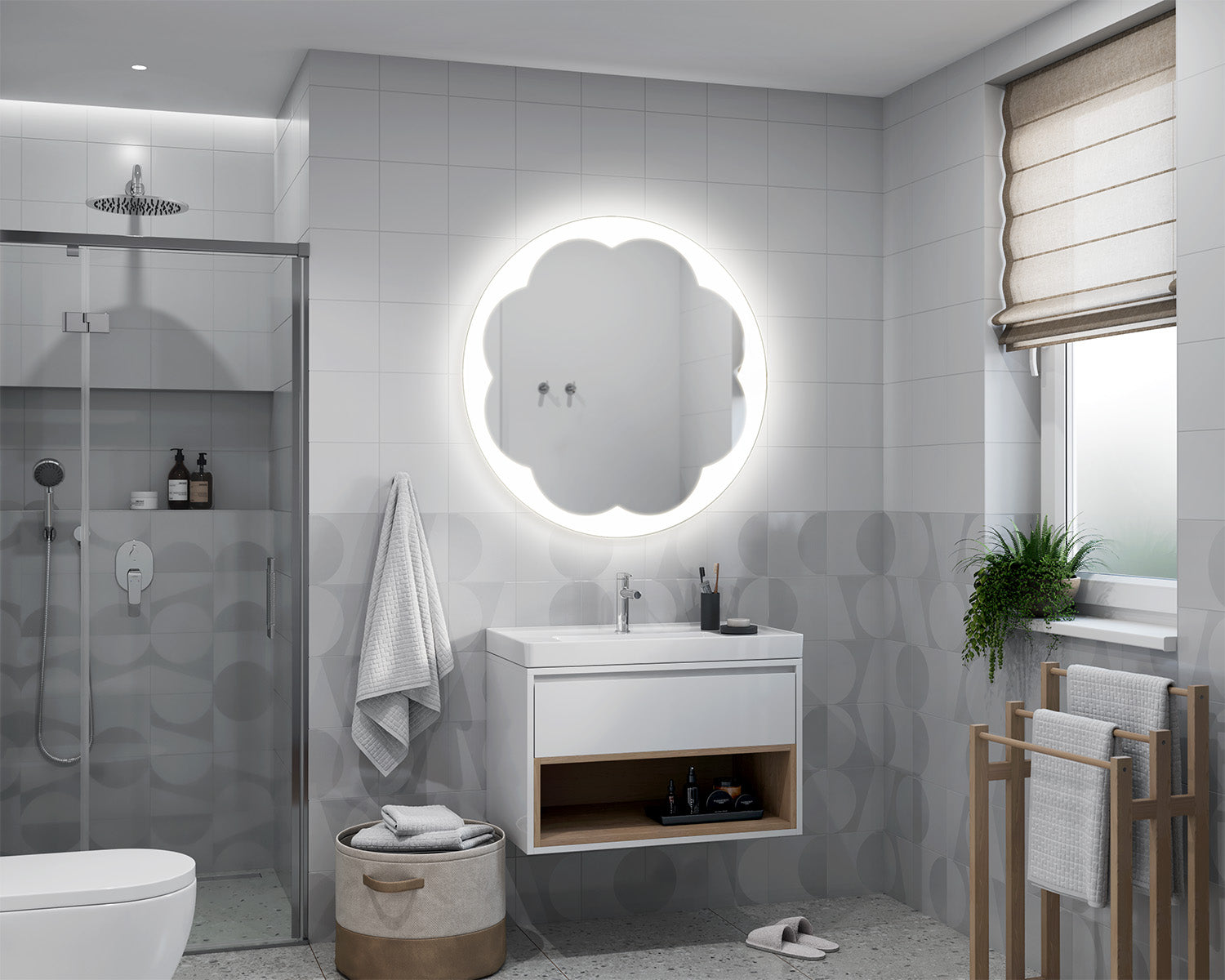 Rooma illuminated mirror