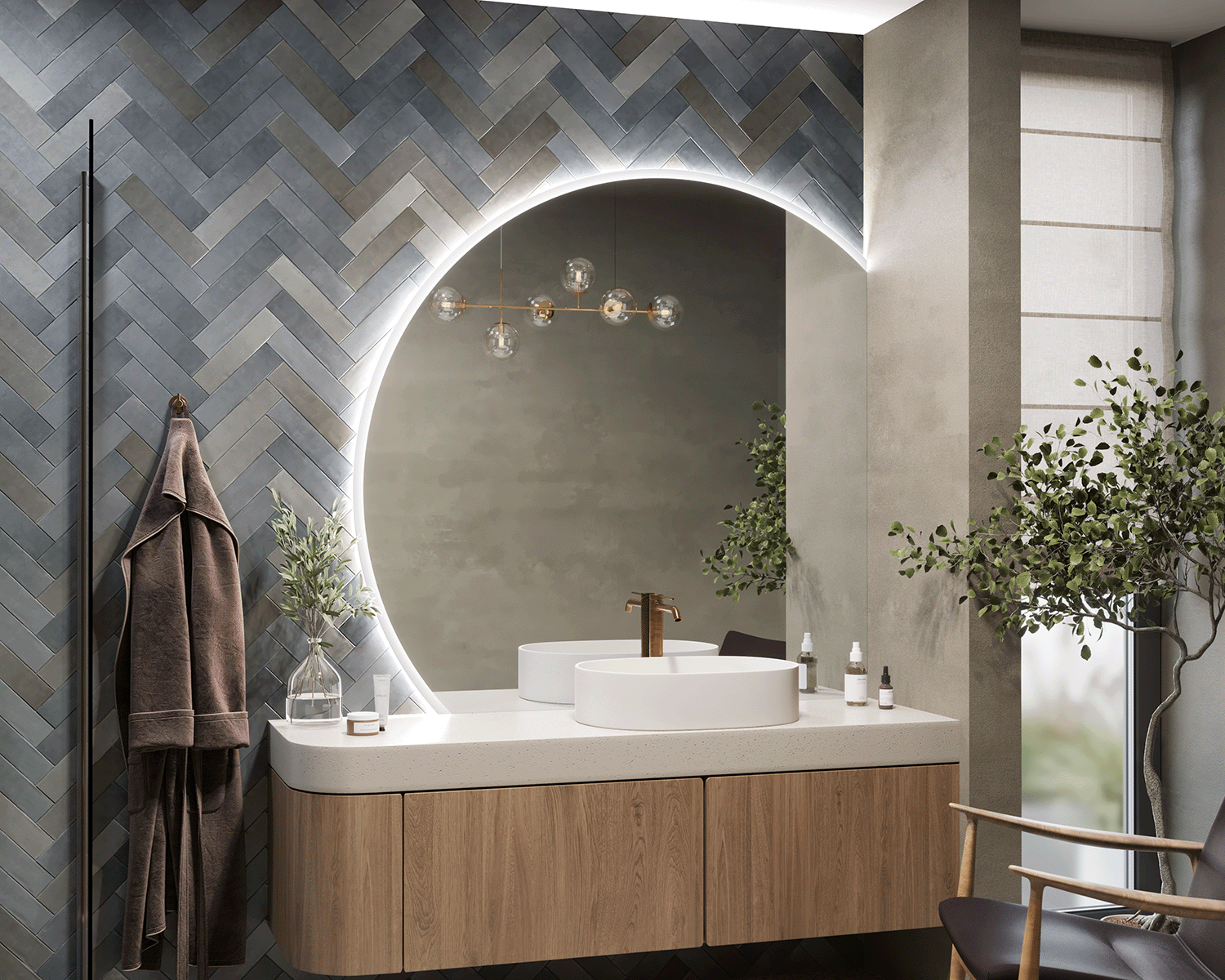 Otero Lite illuminated mirror