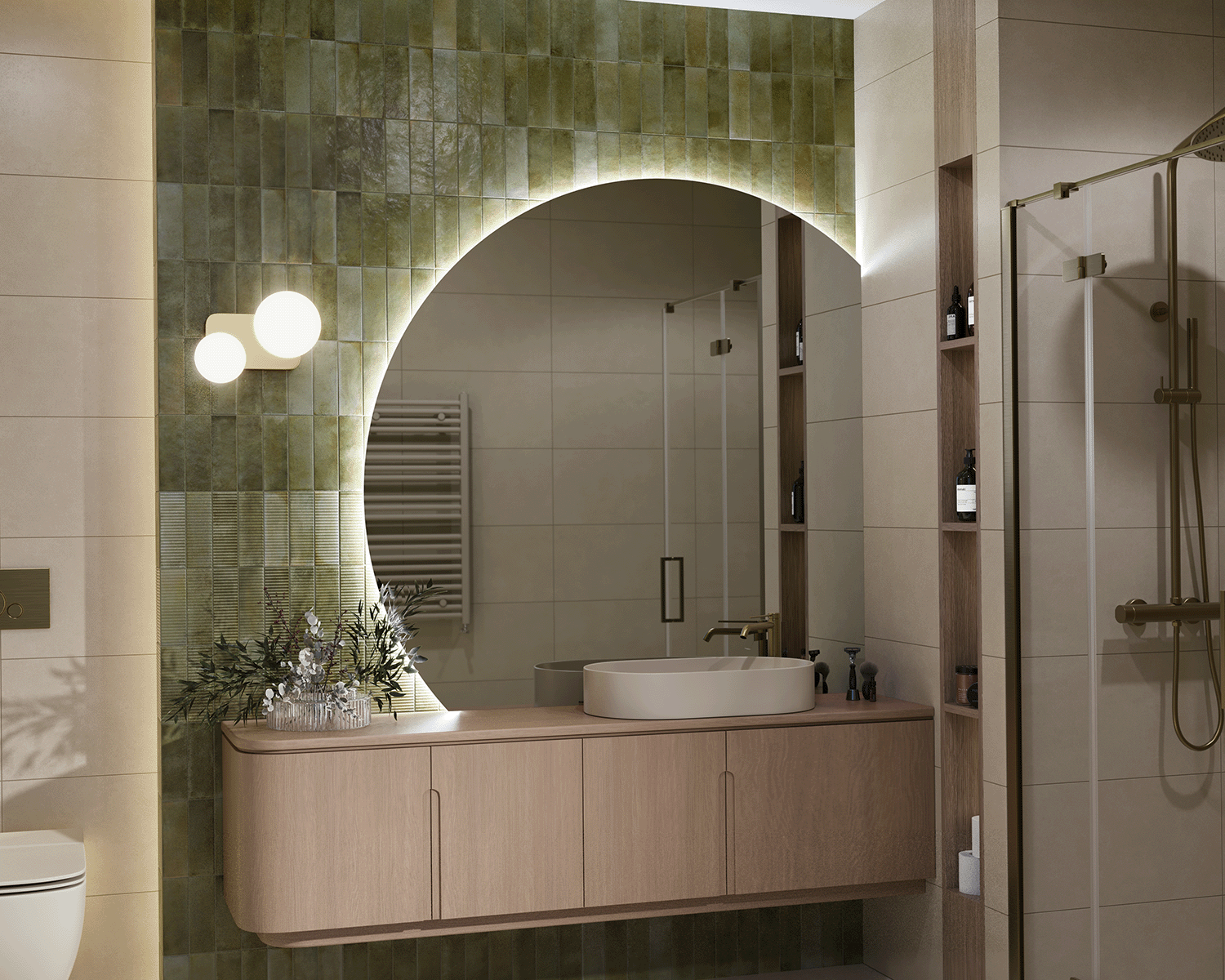 Otero illuminated mirror