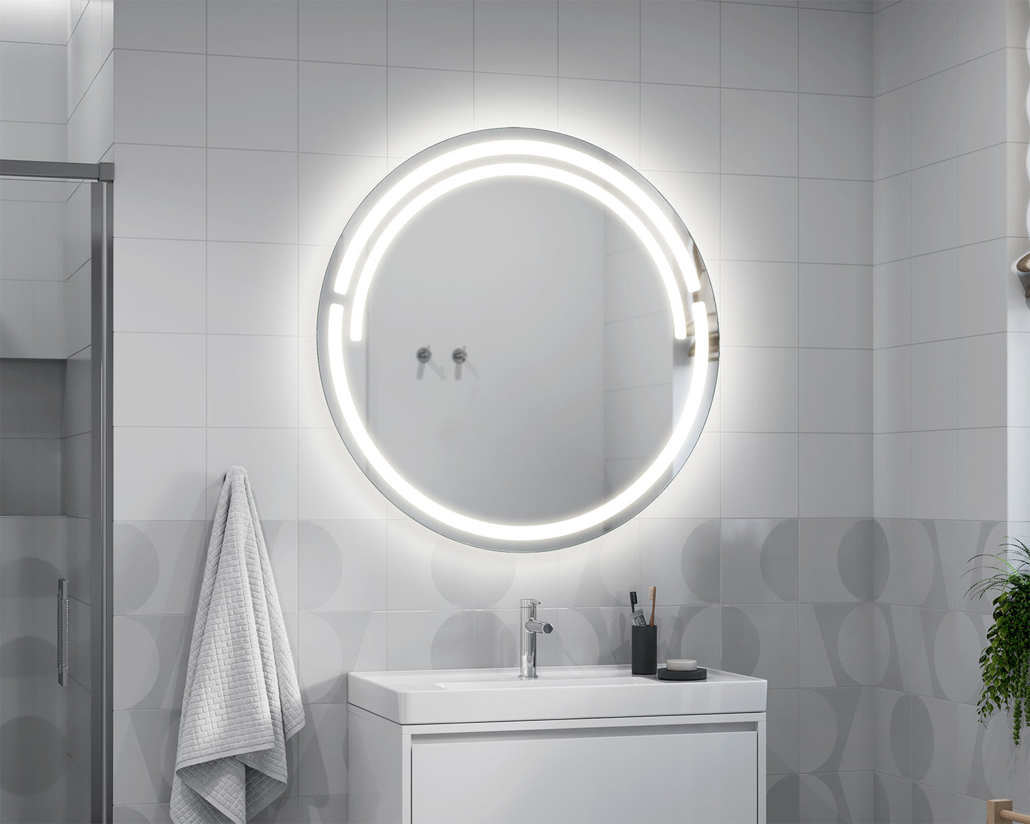 Cubika illuminated mirror