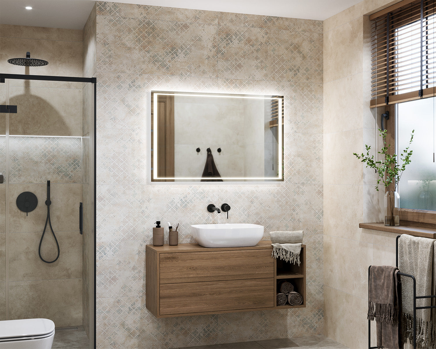 Rima illuminated mirror