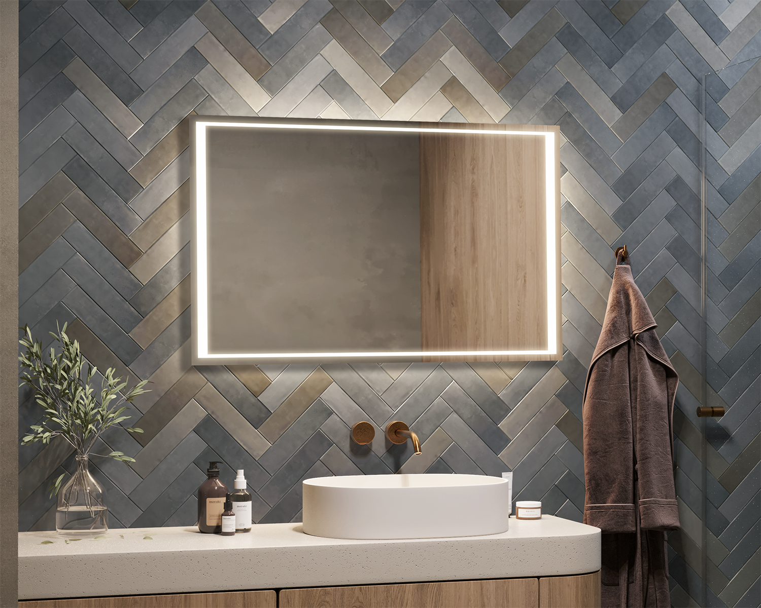 Rima illuminated mirror