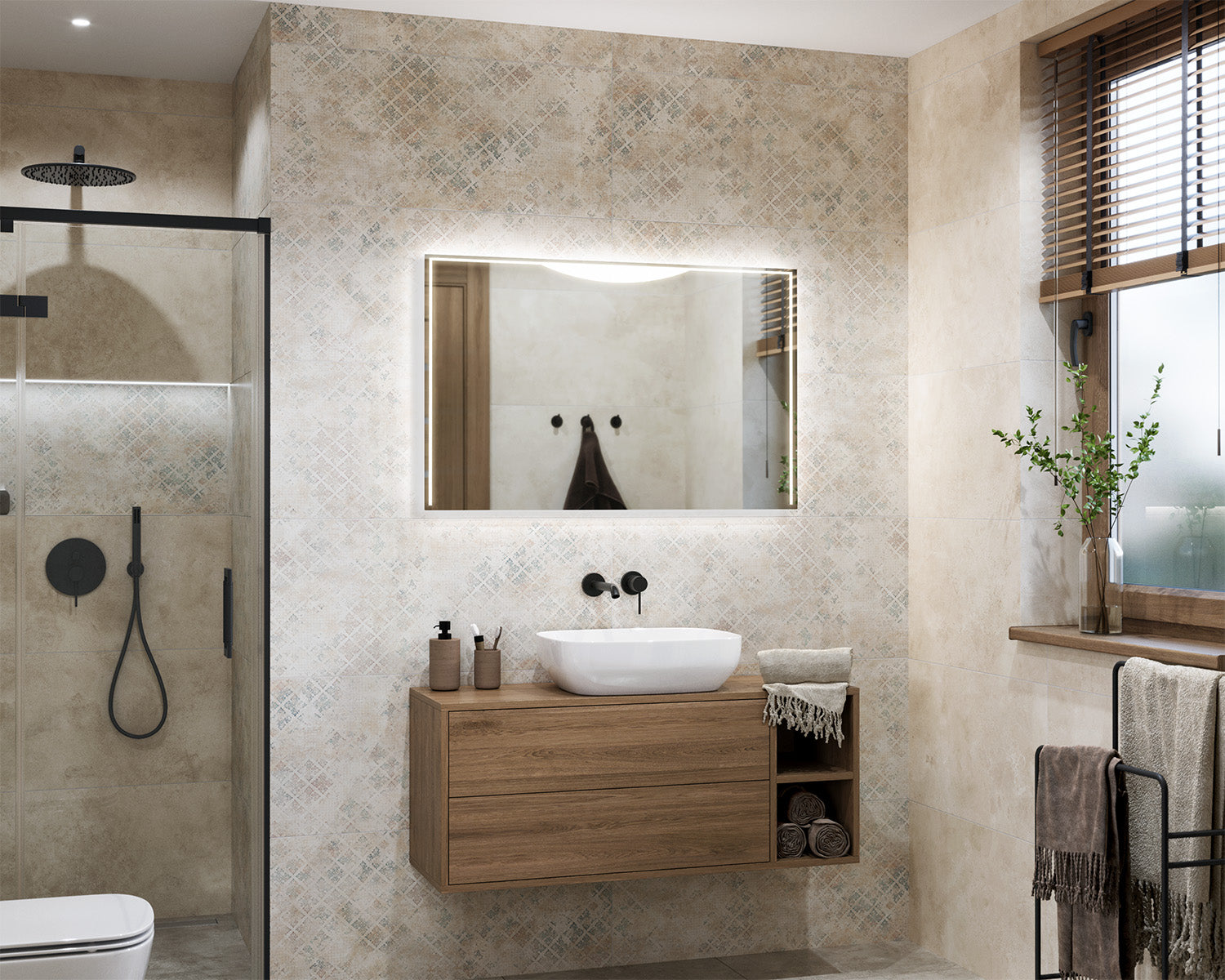 Rivaro illuminated mirror