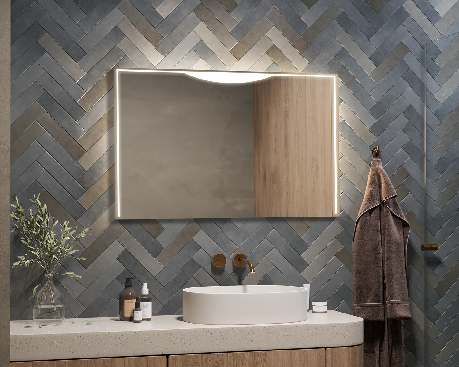 Rivaro illuminated mirror