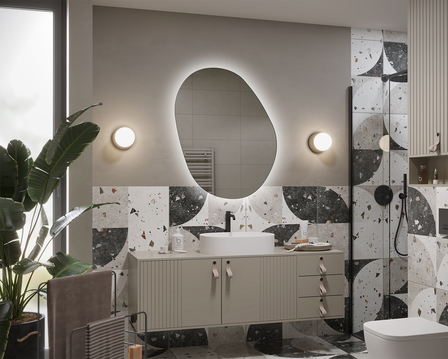 Roma illuminated mirror