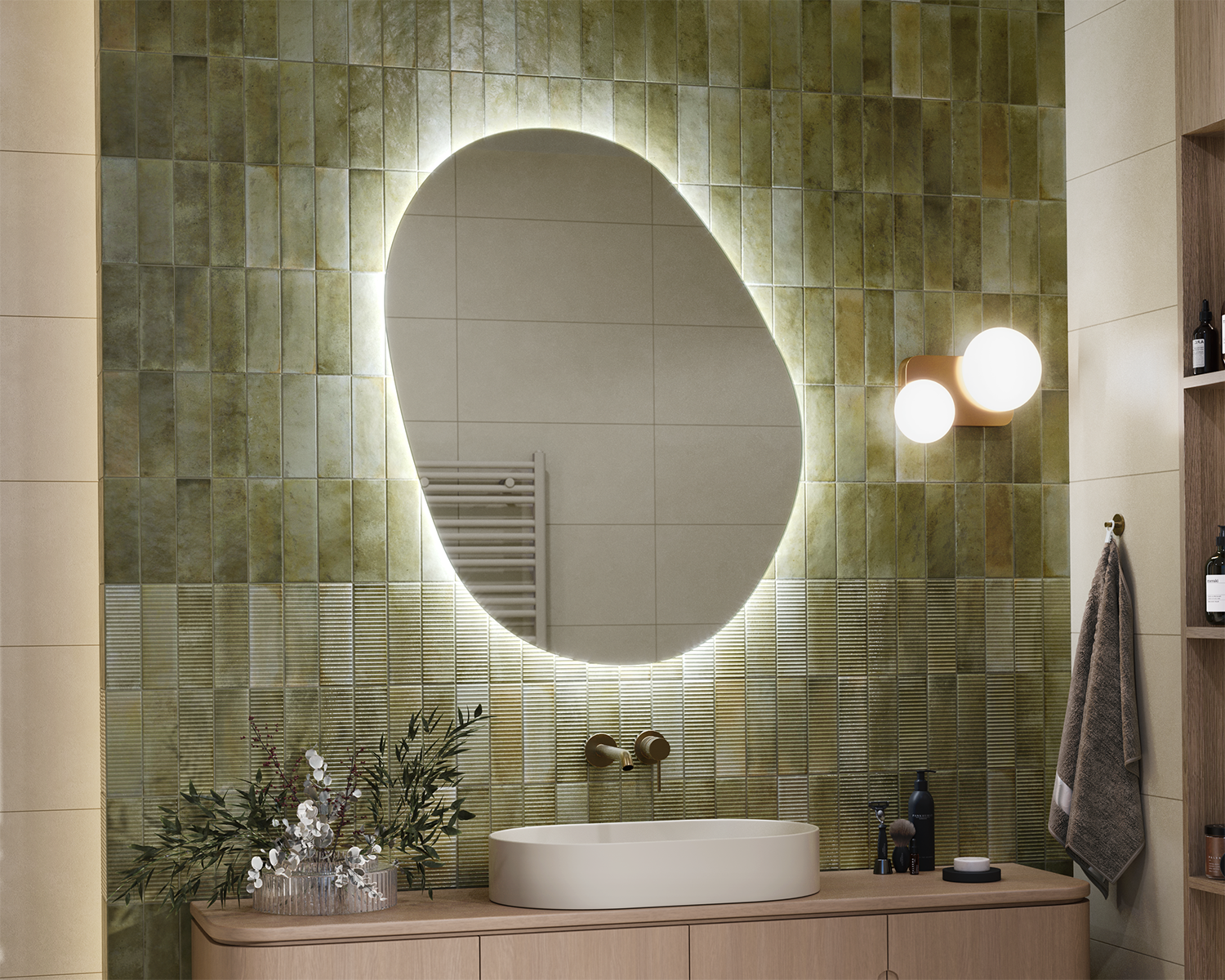 Roma illuminated mirror