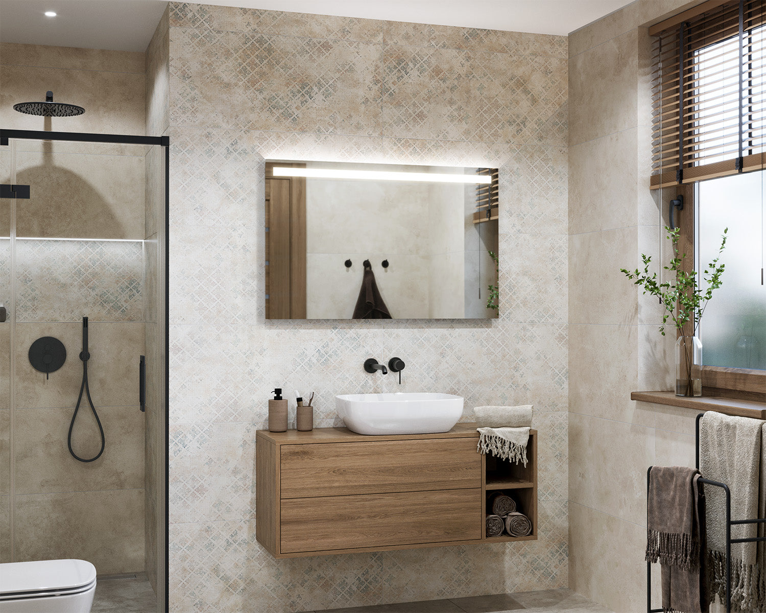 Siltra illuminated mirror