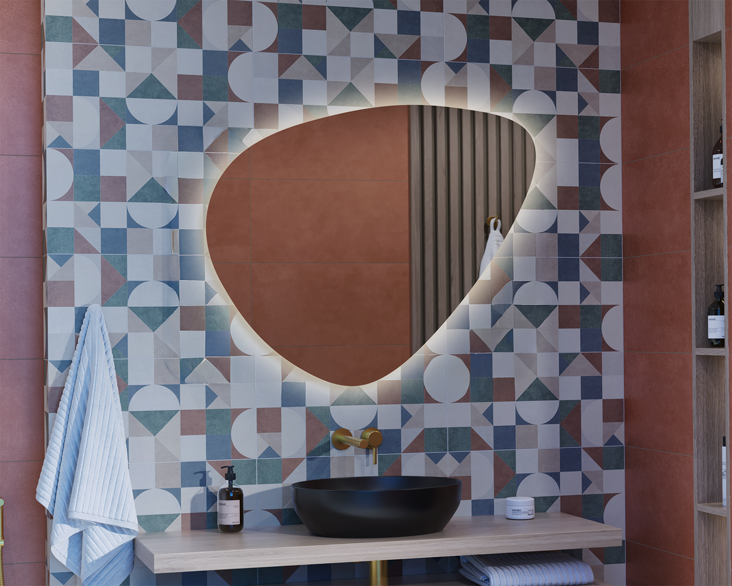 Specula illuminated mirror