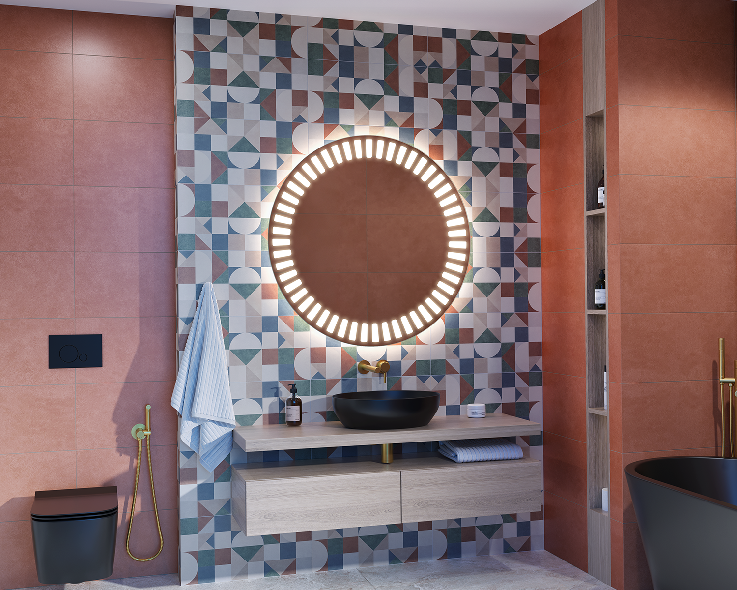 Stylio illuminated mirror