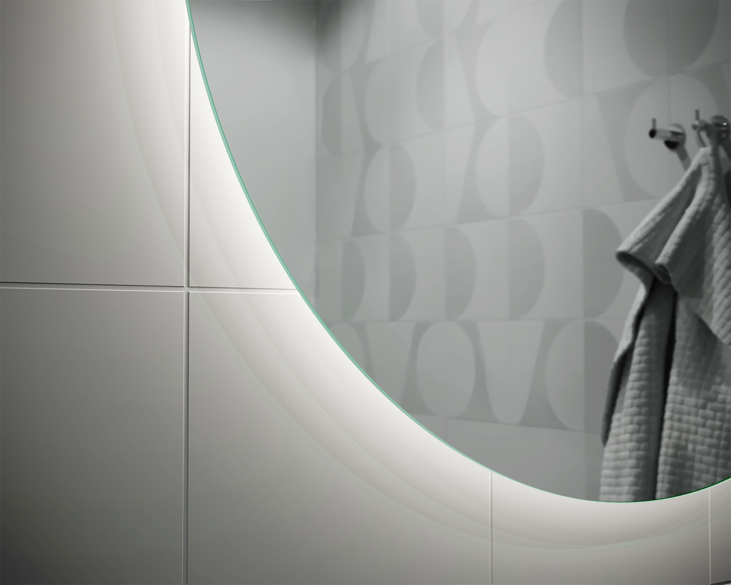 Toscana illuminated mirror