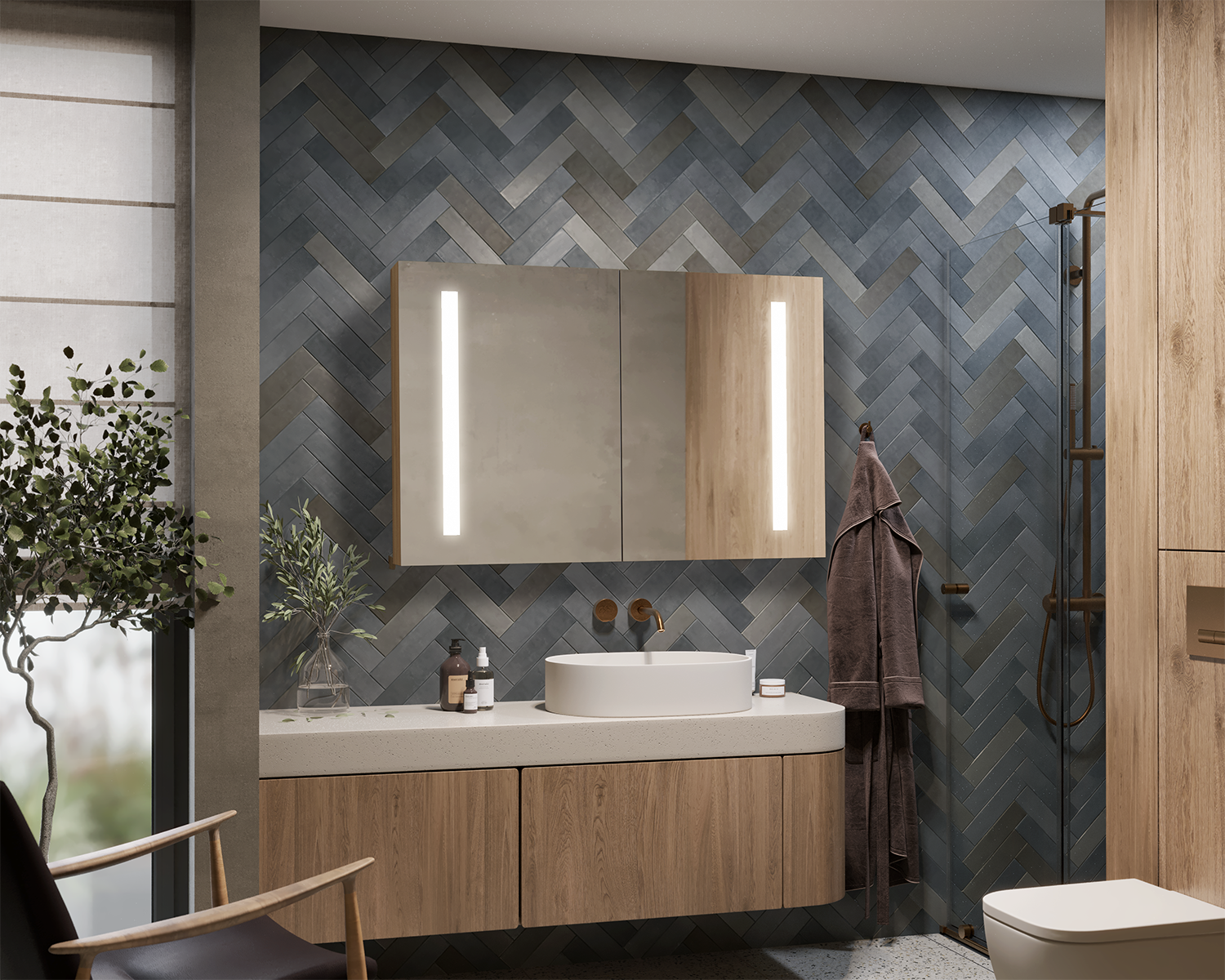 Triana Duo illuminated cabinet