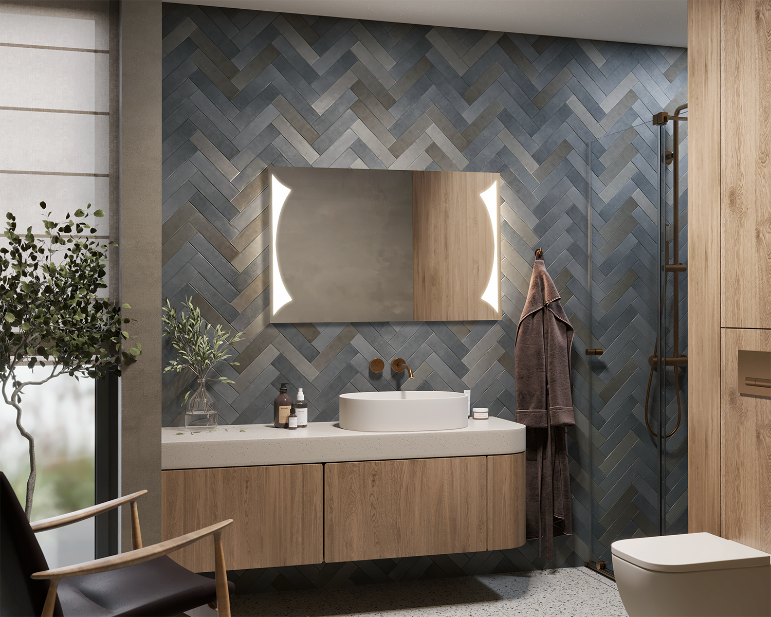 Vesva illuminated mirror
