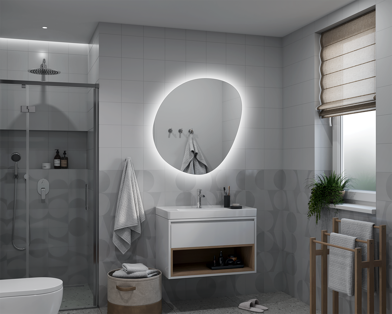 Vigo illuminated mirror