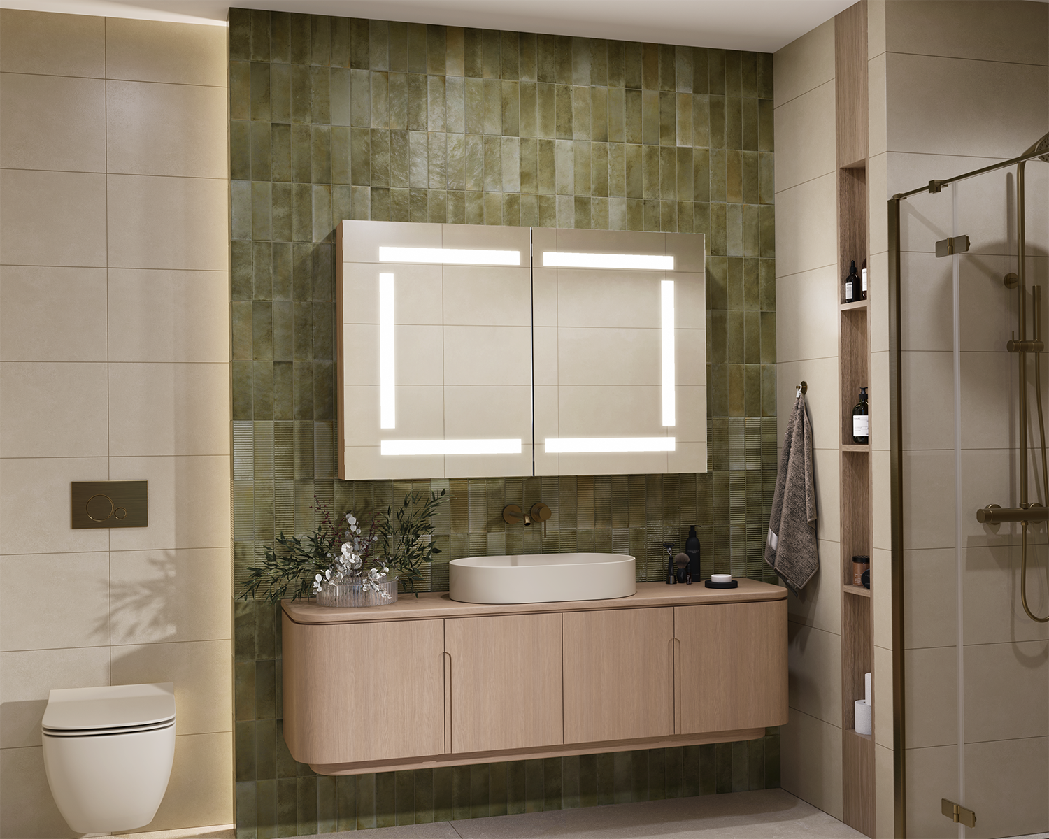 Vitana Duo illuminated cabinet